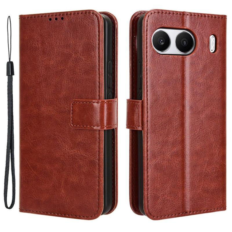 Lederhüllen Oneplus Nord 4 Handyhülle Auffälliges Kunstleder