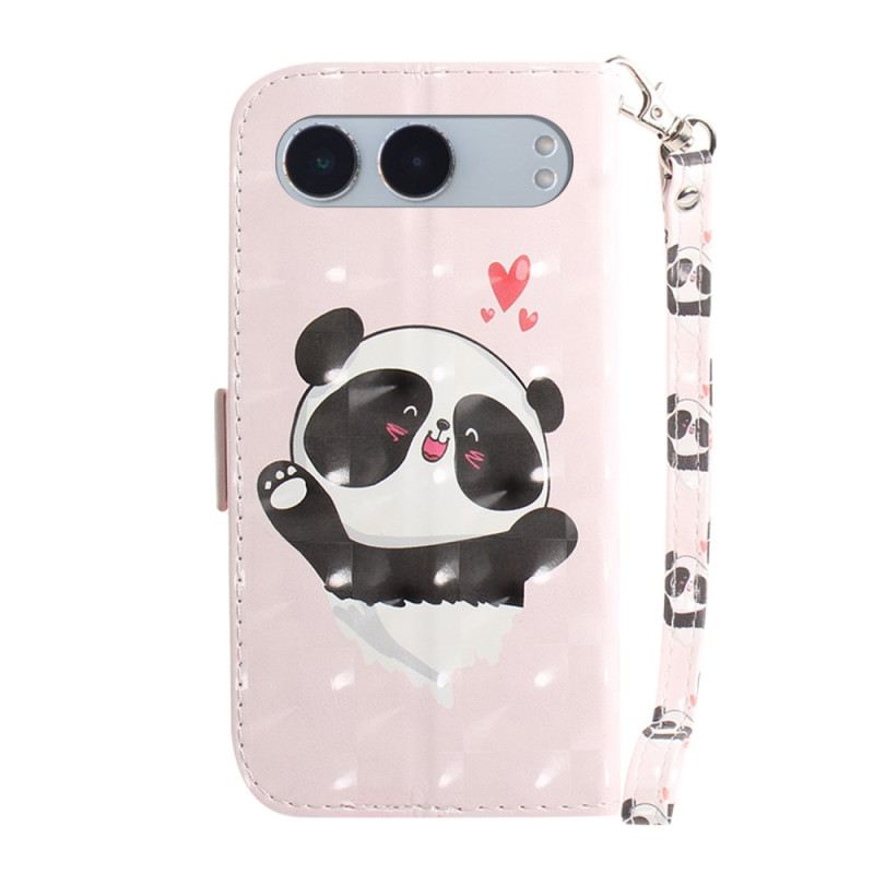 Lederhüllen Oneplus Nord 4 Handyhülle Panda-liebes-lanyard