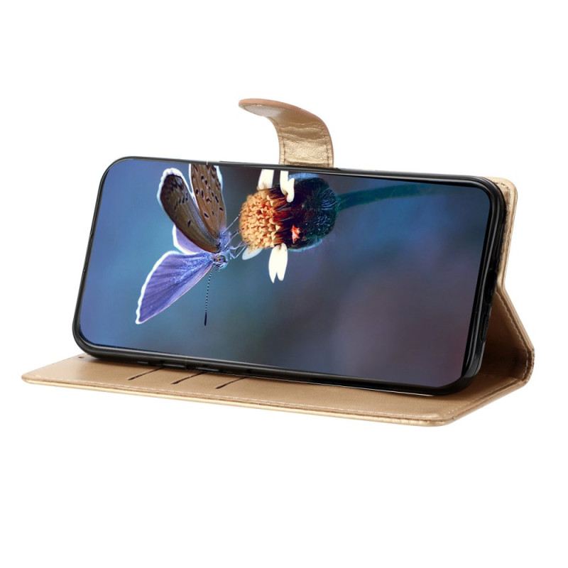Lederhüllen Oneplus Nord 4 Handyhülle Riemendesign Mit Blumenmuster