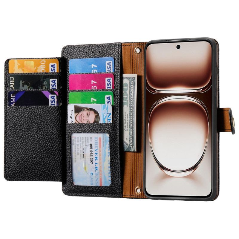 Lederhüllen Oneplus Nord 4 Rfid-schutzgeldbörse In Herzform