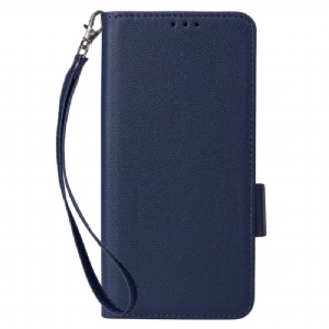 Lederhüllen Oneplus Nord 4 Riemen Mit Litschi-textur