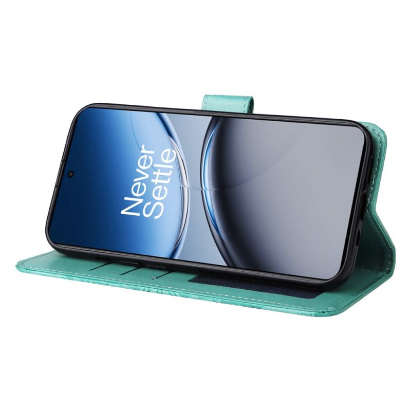 Lederhüllen Oneplus Nord 4 Riemen Mit Sonnenblumenmuster