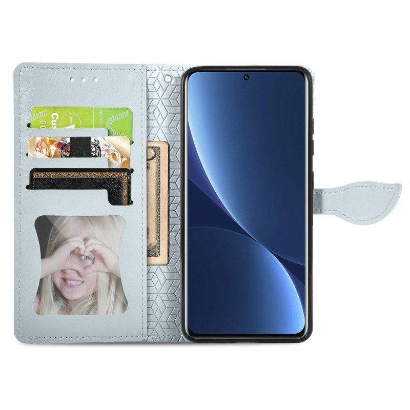 Lederhüllen Für Xiaomi 12T / 12T Pro Stammesblätter
