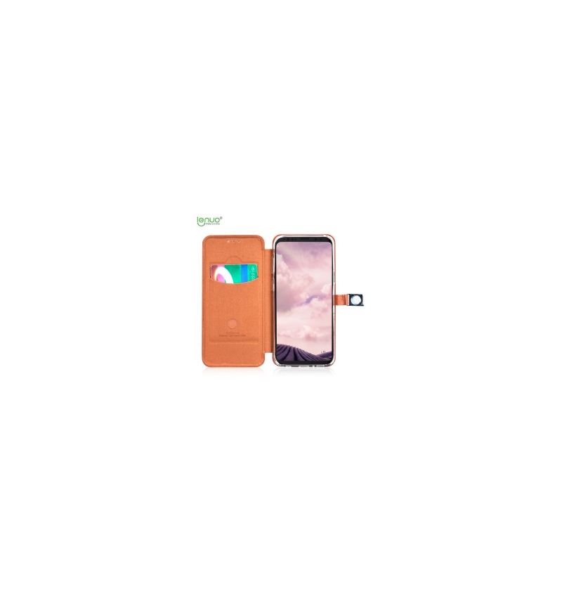 Lederhüllen Für Samsung Galaxy S9 Lenuo Kunstleder Premium - Braun