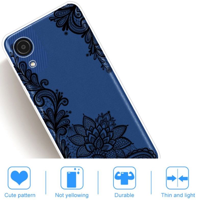 Hülle Für Samsung Galaxy A03 Core Blumenspitze