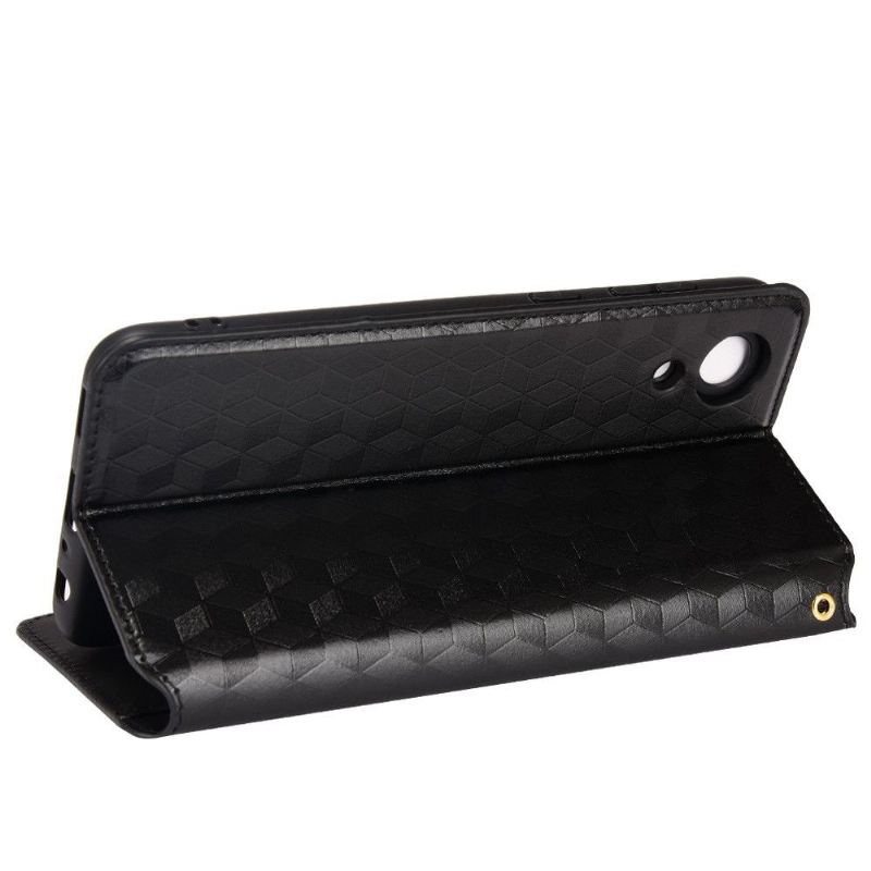Lederhüllen Für Samsung Galaxy A03 Core Anti-Sturz Flip Case Entwurfsgeometrie