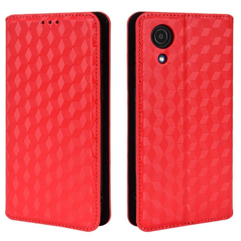 Lederhüllen Für Samsung Galaxy A03 Core Anti-Sturz Flip Case Entwurfsgeometrie