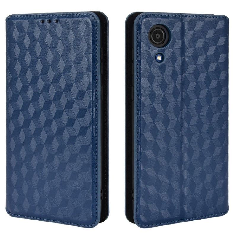 Lederhüllen Für Samsung Galaxy A03 Core Anti-Sturz Flip Case Entwurfsgeometrie