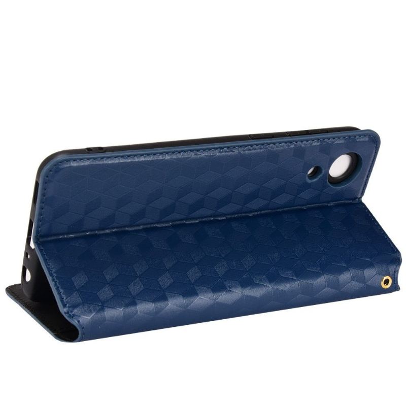Lederhüllen Für Samsung Galaxy A03 Core Anti-Sturz Flip Case Entwurfsgeometrie