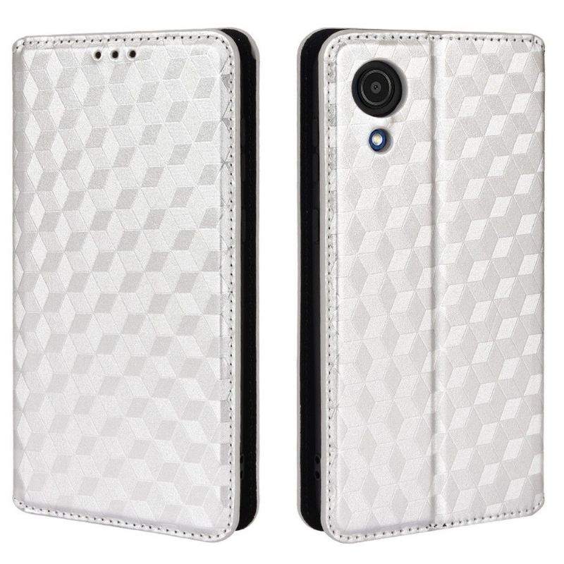 Lederhüllen Für Samsung Galaxy A03 Core Anti-Sturz Flip Case Entwurfsgeometrie