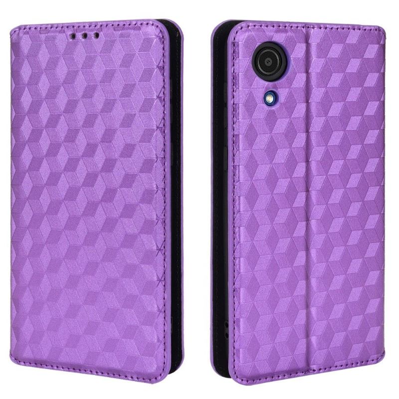 Lederhüllen Für Samsung Galaxy A03 Core Anti-Sturz Flip Case Entwurfsgeometrie