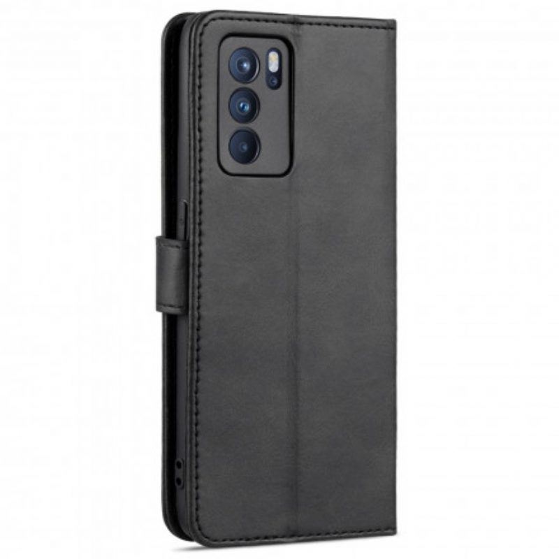 Lederhüllen Für Oppo Reno 6 5G Azns Ledereffekt