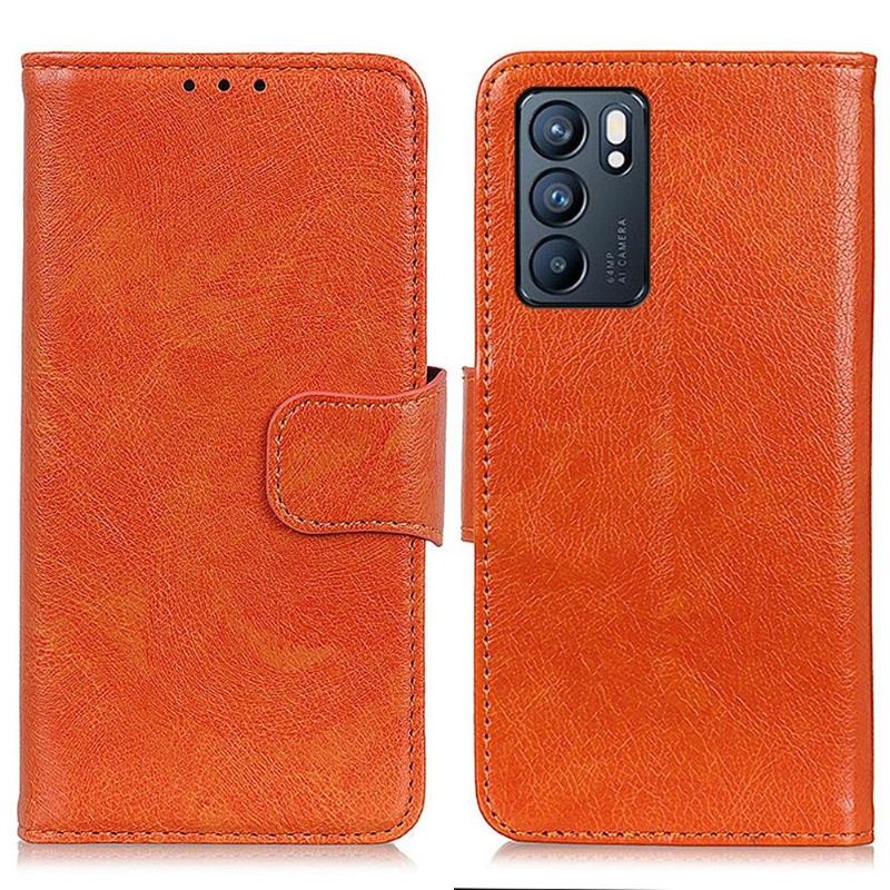 Lederhüllen Für Oppo Reno 6 5G Stil Aus Gealtertem Leder