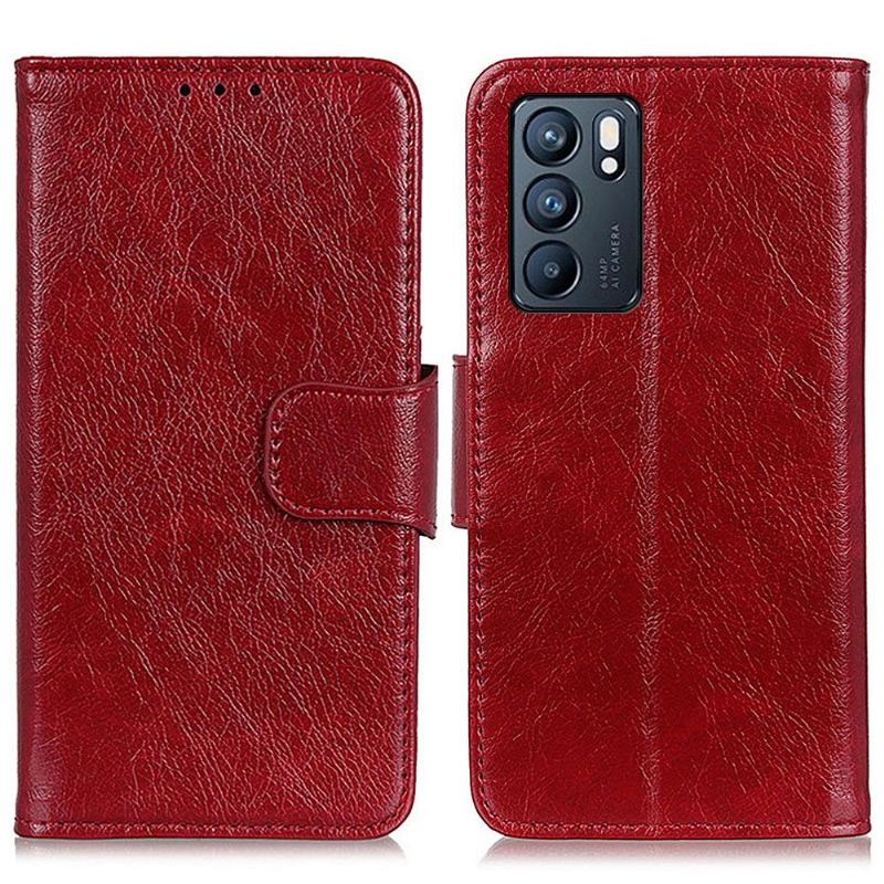 Lederhüllen Für Oppo Reno 6 5G Stil Aus Gealtertem Leder