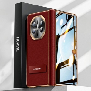 Hülle Huawei Mate X6 Handyhülle Strukturiertes Kunstleder Mit Displayschutzfolie