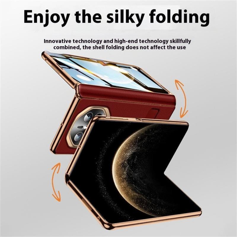 Hülle Huawei Mate X6 Handyhülle Strukturiertes Kunstleder Mit Displayschutzfolie