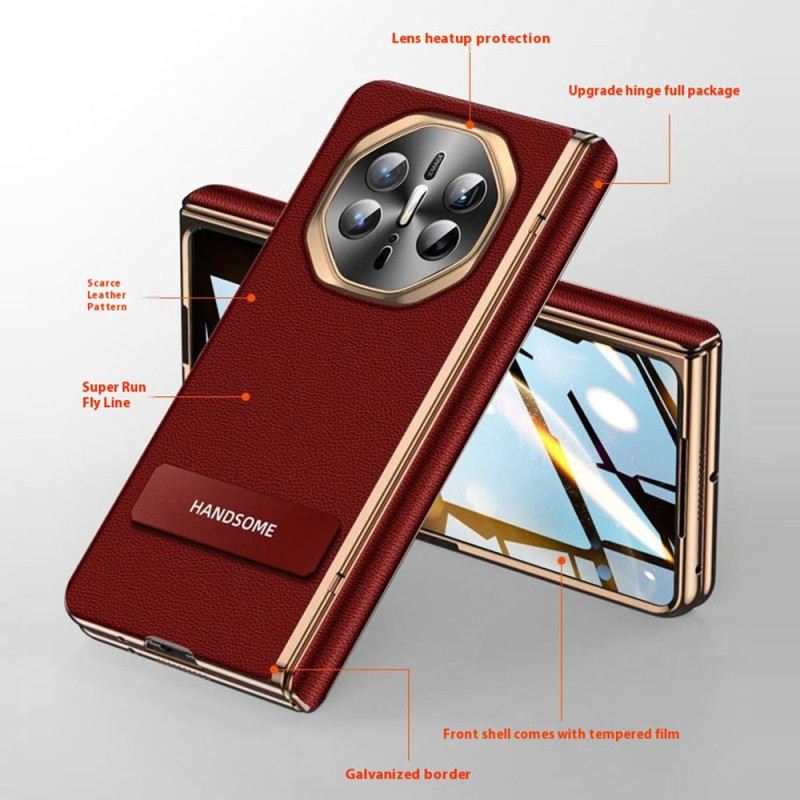 Hülle Huawei Mate X6 Handyhülle Strukturiertes Kunstleder Mit Displayschutzfolie