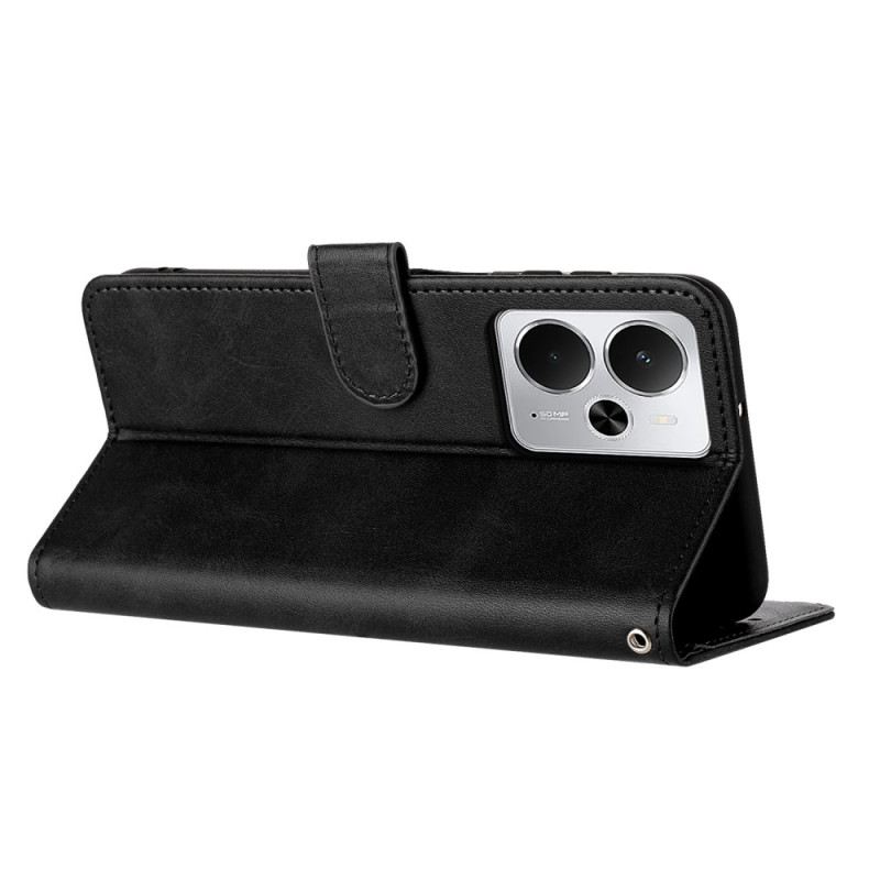 Lederhüllen Für Realme 14t 5g Lederoptik Mit Lanyard