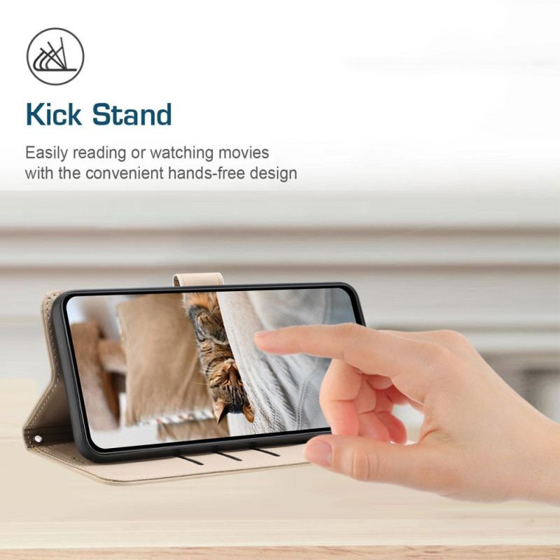 Lederhüllen Realme 14t 5g Handyhülle Katzenhaufen Mit Lanyard