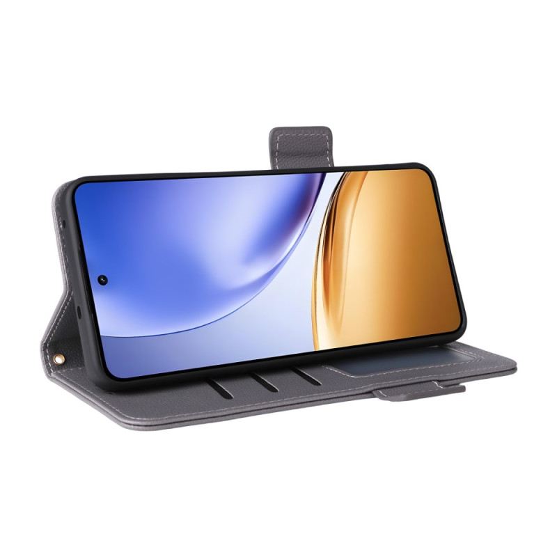 Lederhüllen Realme 14t 5g Handyhülle Litschi-textur Mit Riemen