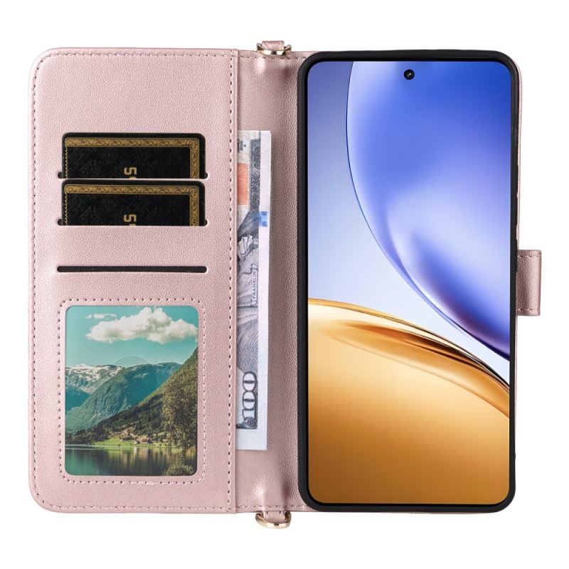 Lederhüllen Realme 14t 5g Handyhülle Riemen Und Schulterriemen