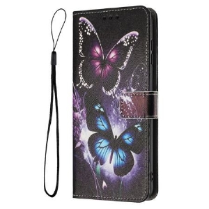 Lederhüllen Realme 14t 5g Zwei Schmetterlinge