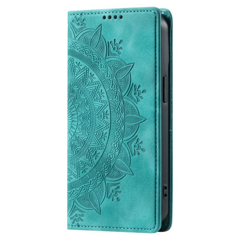 Flip Case Für Xiaomi Redmi Note 14 5g Mandala-wildlederoptik
