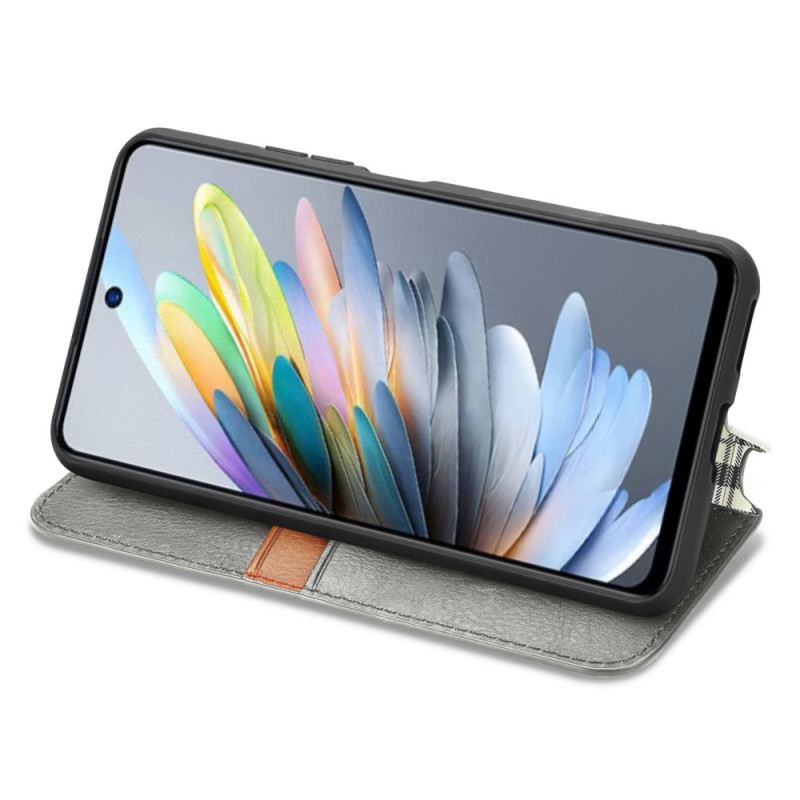 Flip Case Für Xiaomi Redmi Note 14 5g Vintage-lederoptik