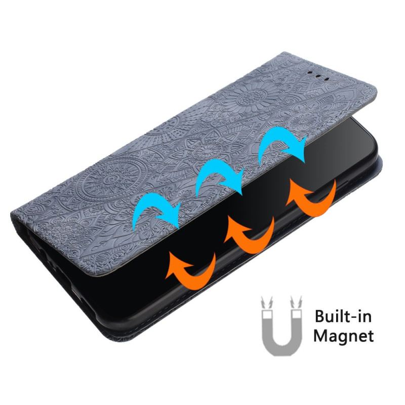 Flip Case Xiaomi Redmi Note 14 5g Ethno-stil Mit Riemen
