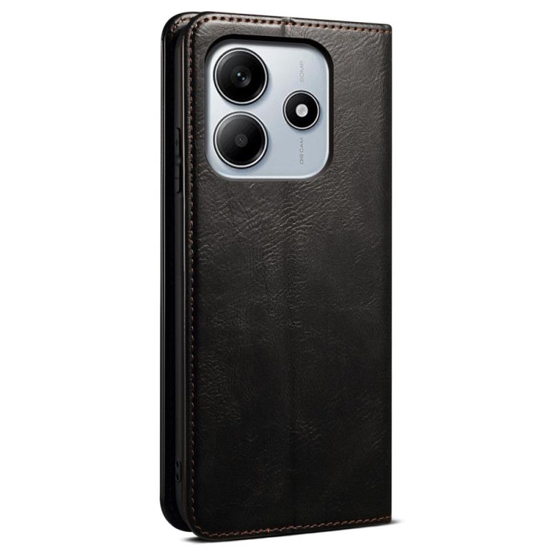 Flip Case Xiaomi Redmi Note 14 5g Gewachstes Kunstleder