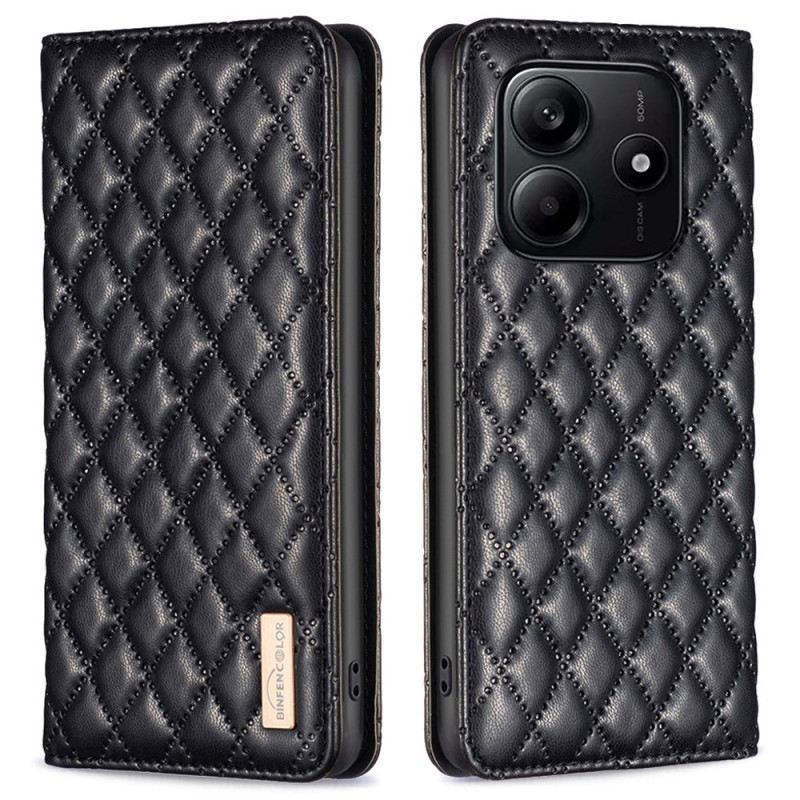 Flip Case Xiaomi Redmi Note 14 5g Handyhülle Gesteppt Binfen Color