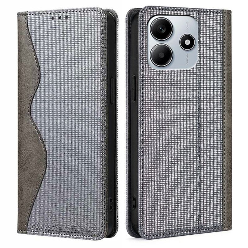 Flip Case Xiaomi Redmi Note 14 5g Rfid-schutz Wellendesign