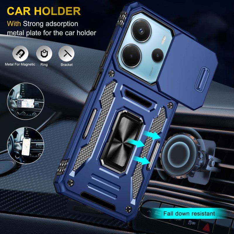 Hülle Für Xiaomi Redmi Note 14 5g Extrem Robust Mit Ständer Und Objektivschutz