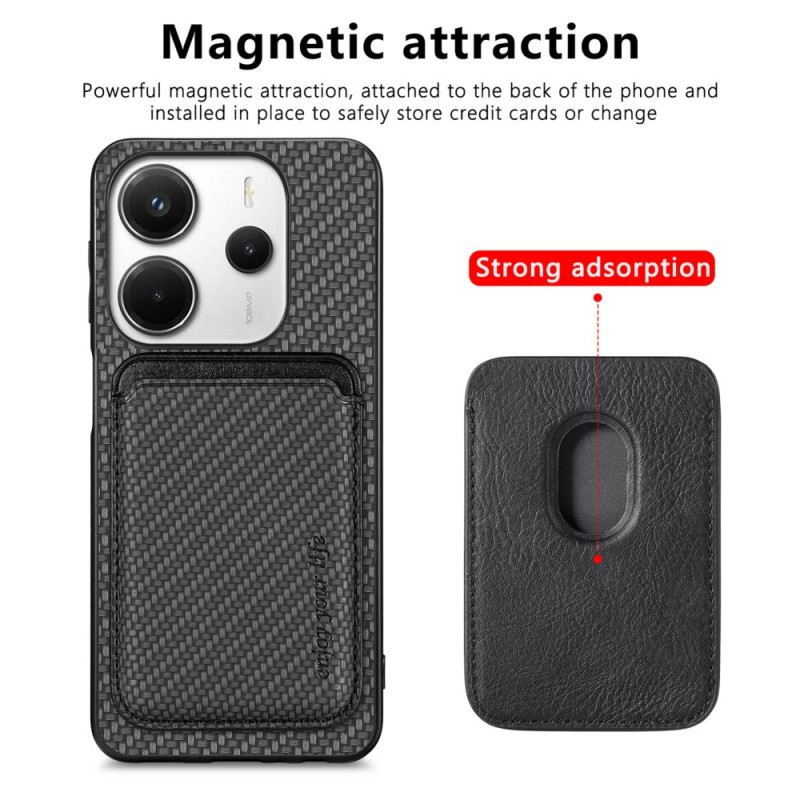 Hülle Xiaomi Redmi Note 14 5g Abnehmbarer Magnetischer Kartenhalter