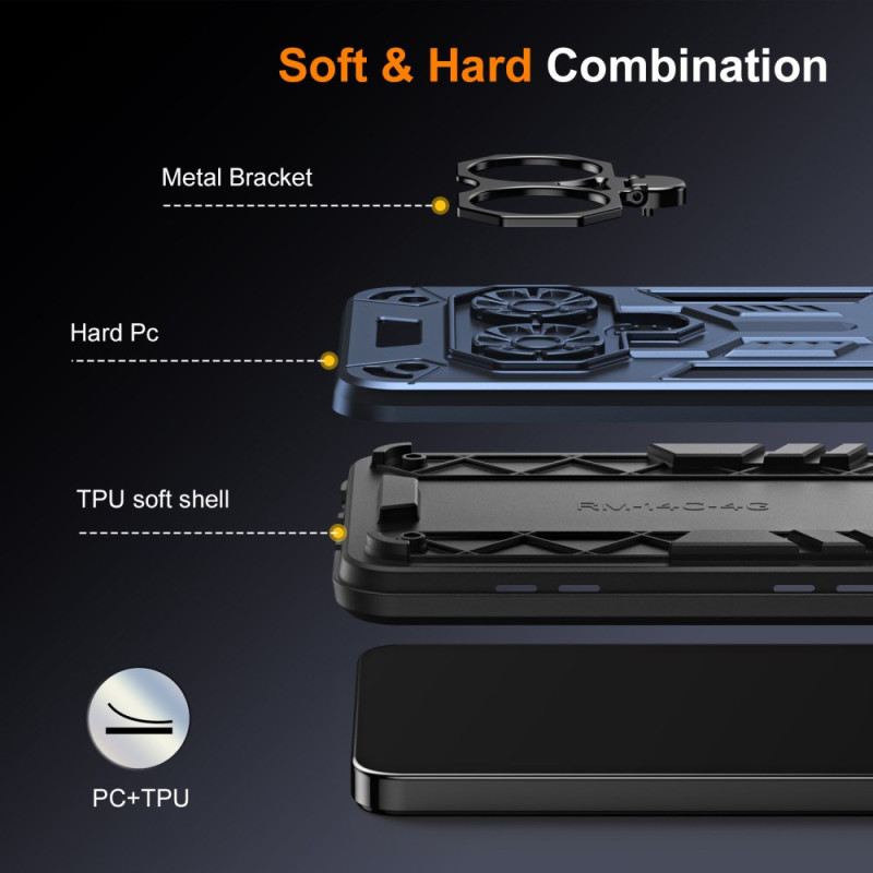 Hülle Xiaomi Redmi Note 14 5g Ringhalter In Metalloptik