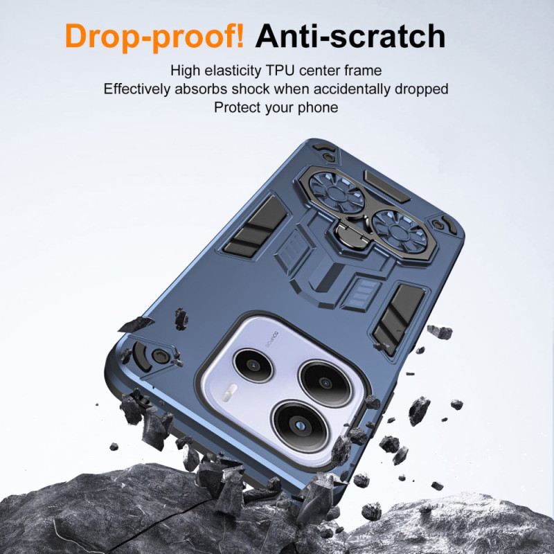 Hülle Xiaomi Redmi Note 14 5g Ringhalter In Metalloptik