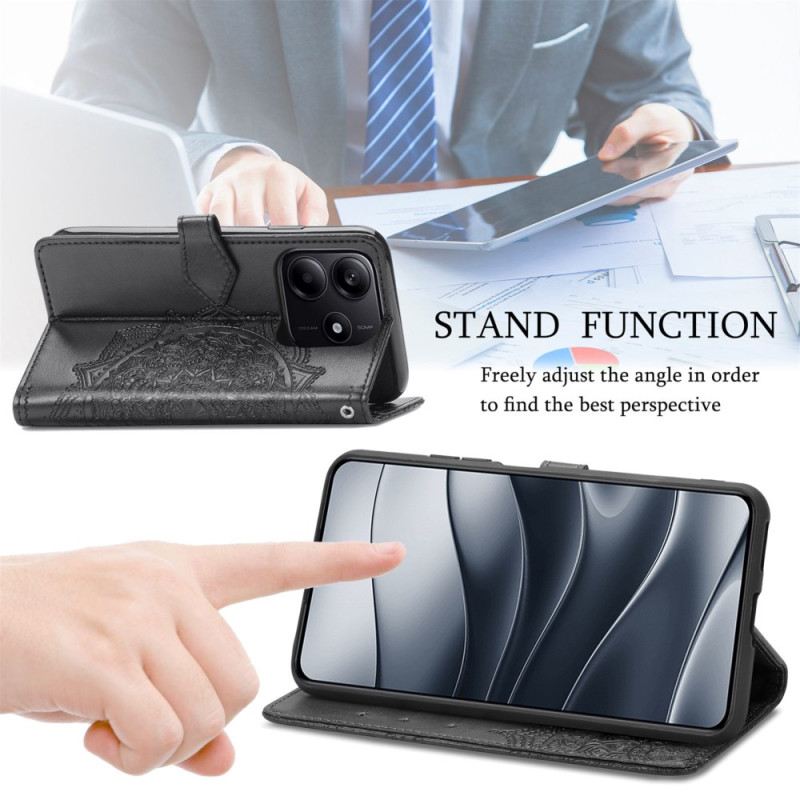 Lederhüllen Für Xiaomi Redmi Note 14 5g Barockes Mandala