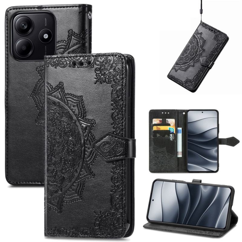 Lederhüllen Für Xiaomi Redmi Note 14 5g Barockes Mandala