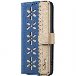 Lederhüllen Für Xiaomi Redmi Note 14 5g Blumenmuster Binfen Color