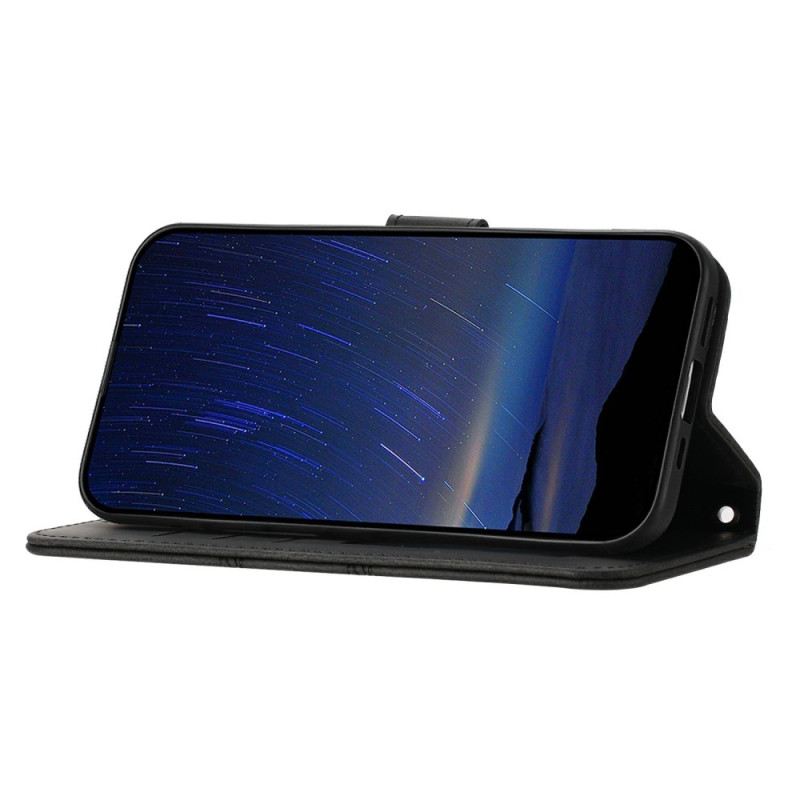 Lederhüllen Für Xiaomi Redmi Note 14 5g Friesmuster Mit Riemen