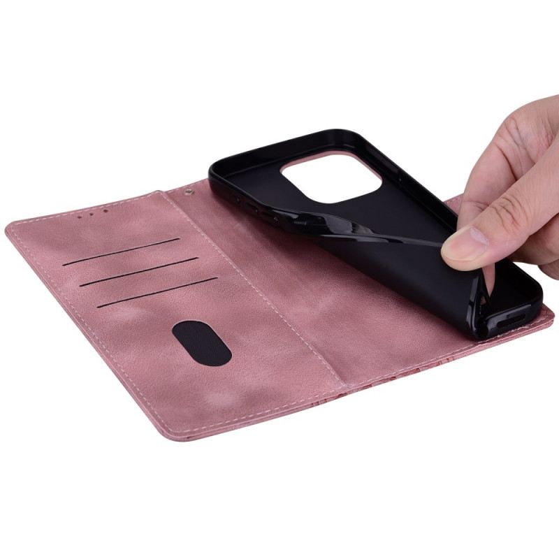 Lederhüllen Für Xiaomi Redmi Note 14 5g Frisé Und Nieten