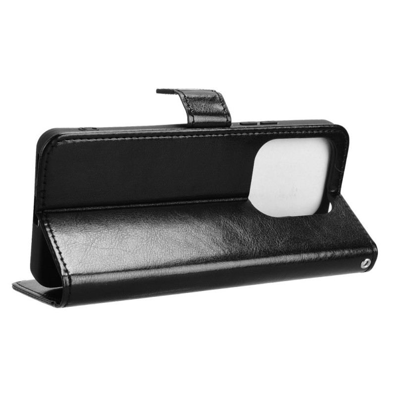 Lederhüllen Für Xiaomi Redmi Note 14 5g Glitzerndes Kunstleder