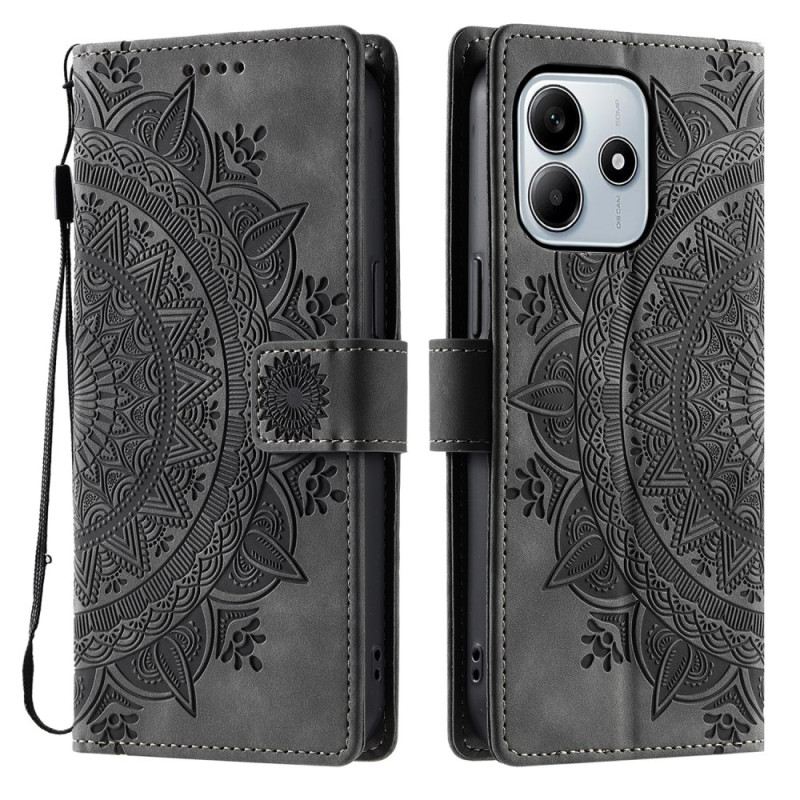 Lederhüllen Für Xiaomi Redmi Note 14 5g Mandala-wildleder-effekt