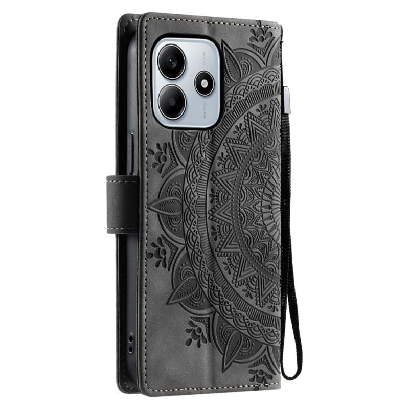 Lederhüllen Für Xiaomi Redmi Note 14 5g Mandala-wildleder-effekt