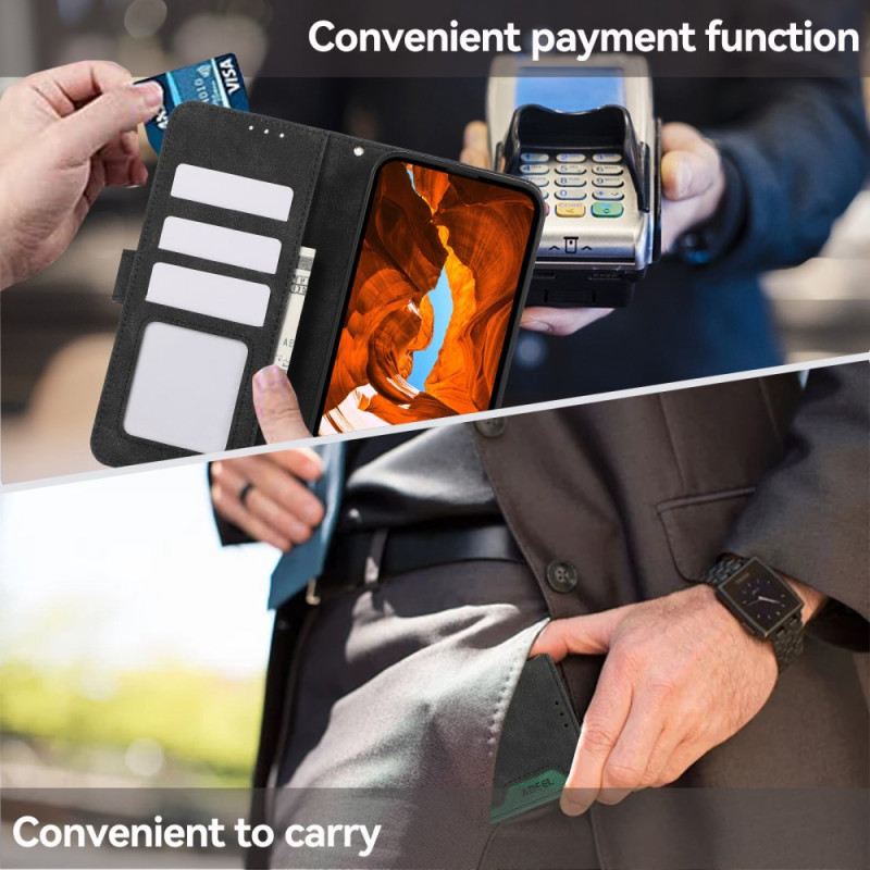 Lederhüllen Für Xiaomi Redmi Note 14 5g Zweifarbiges Leder