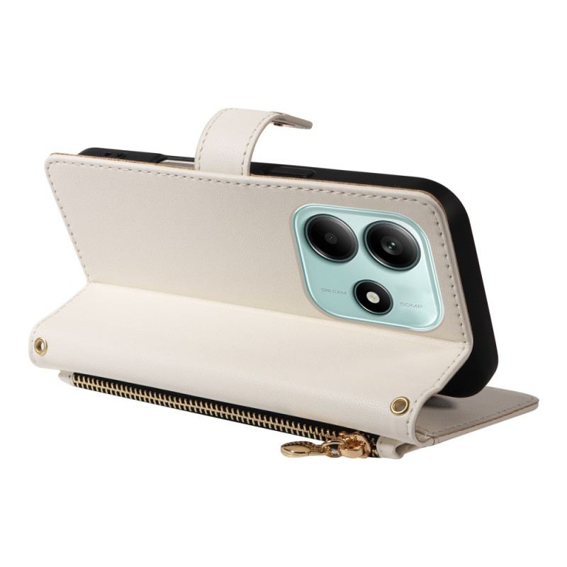 Lederhüllen Xiaomi Redmi Note 14 5g Gesteppt Mit Riemen