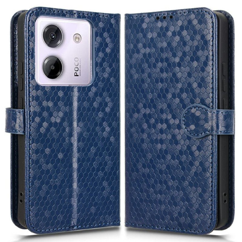 Lederhüllen Xiaomi Redmi Note 14 5g Glänzende Spikes Mit Trageband