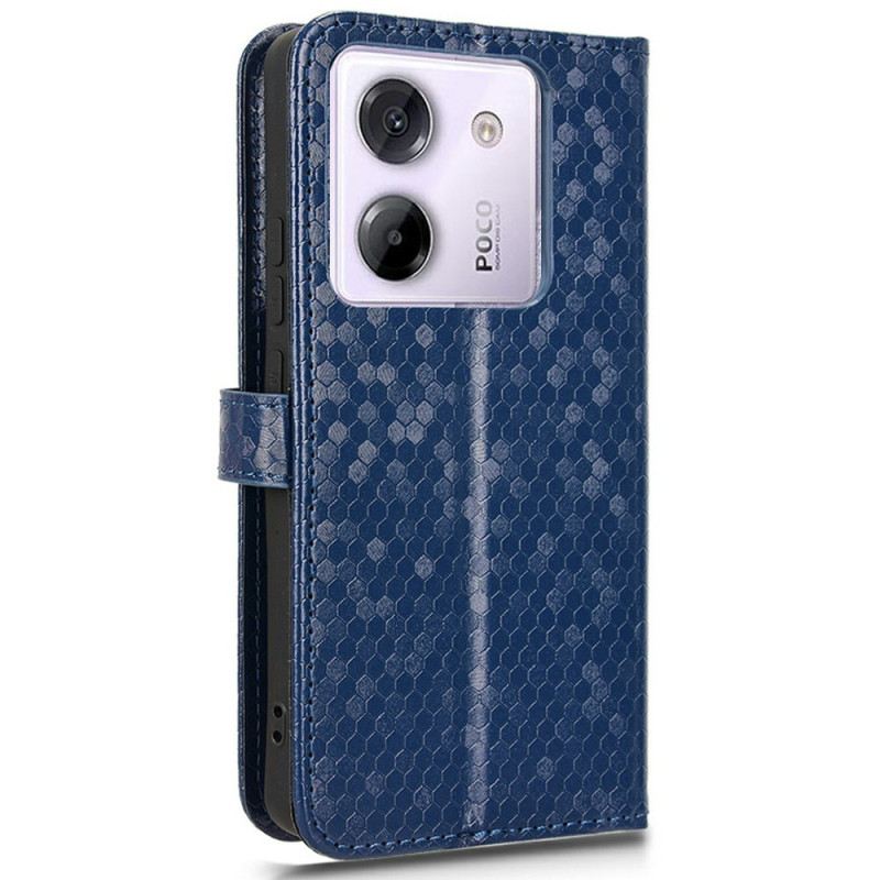 Lederhüllen Xiaomi Redmi Note 14 5g Glänzende Spikes Mit Trageband