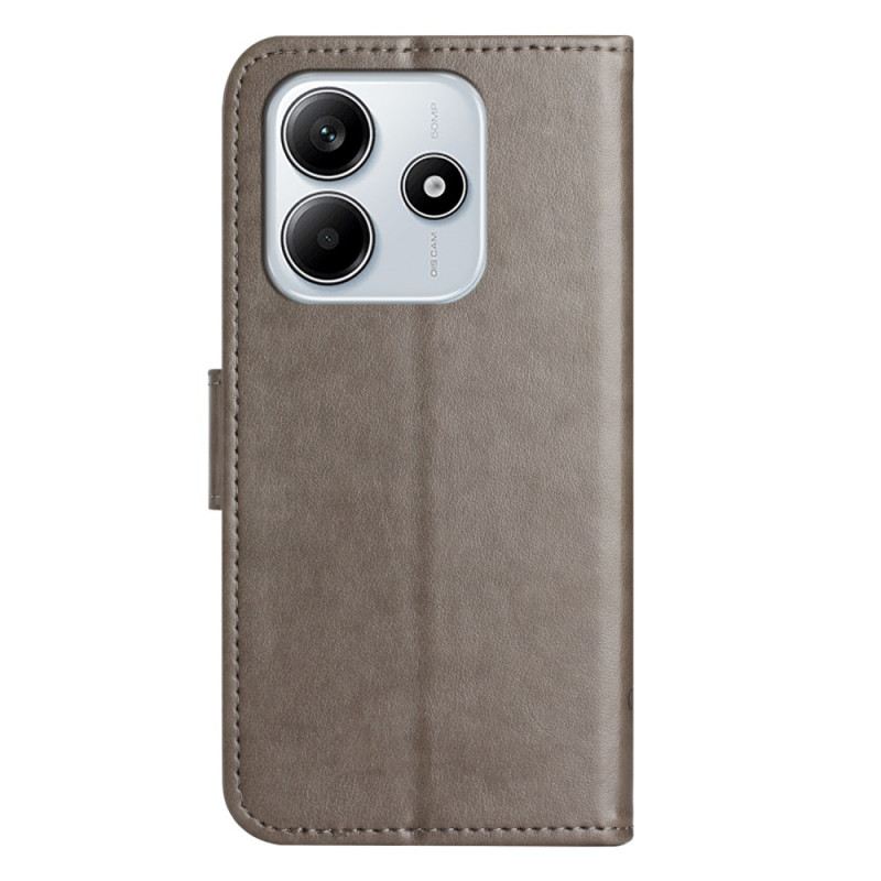 Lederhüllen Xiaomi Redmi Note 14 5g Handyhülle Blumenmuster