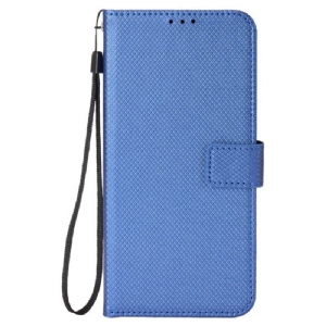 Lederhüllen Xiaomi Redmi Note 14 5g Handyhülle Diamantstruktur